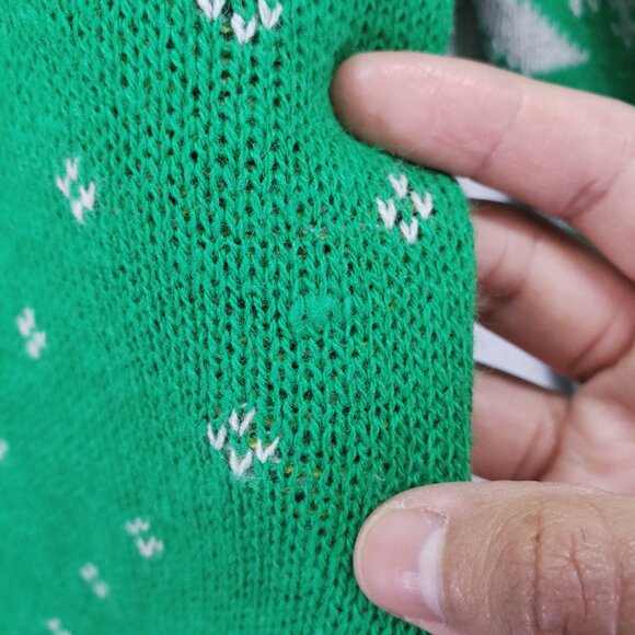 The Grinch Merry Grinchmas Knit Ugly Christmas Crewneck Sweater Large Dr. Seuss - Picture 12 of 16